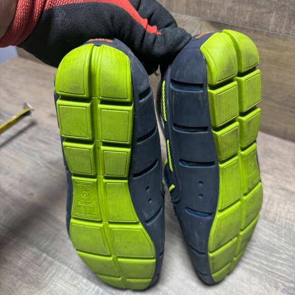 SWIMS Braided Lace Navy/Green Loafers Men's Size 8 - Picture 4 of 7